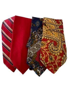4 Mens Neckties 100% Silk Equus Carnaval de Paris Stewart Ashley Burberry